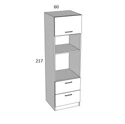 CL10 217/ASZT 60 ÁLLÓ SÜTŐ ELEM FIÓKOS