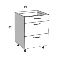 Magasfényű BL10 A3F 60 FIÓKOS ELEM