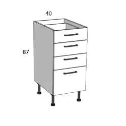 Magasfényű BL15 A4F 40 FIÓKOS ELEM