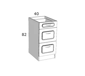 MDF A3F 40 ALSÓ ELEM