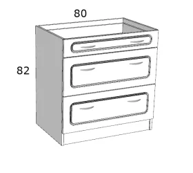 MDF A3F 80 ALSÓ ELEM