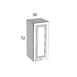 PRG 72/FA 30 FELSŐ ELEM JOBBOS MDF