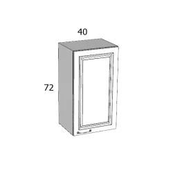 PRG 72/FA 40 FELSŐ ELEM JOBBOS MDF