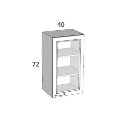 PRG 72/FÜ 40 FELSŐ ELEM JOBBOS MDF