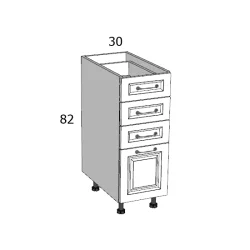 PRG A4F 30 ALSÓ ELEM MDF