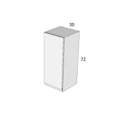 ITL 72/FA 30 FELSŐ ELEM BALOS MDF 