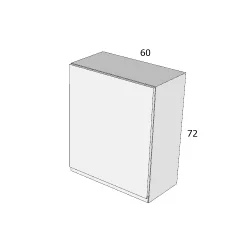 ITL 72/FA 60 FELSŐ ELEM BALOS MDF