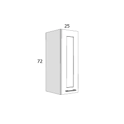 EDTZ 72/FA 25 FELSŐ ELEM JOBBOS MDF