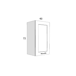 EDTZ 72/FA 40 FELSŐ ELEM BALOS MDF