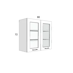 EDTZ 72/FÜ 80 FELSŐ ELEM MDF