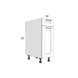 EDTZ AAF 30 ALSÓ ELEM BALOS MDF