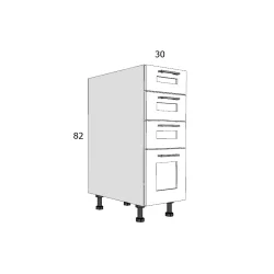 EDTZ A4F 30 ALSÓ ELEM MDF