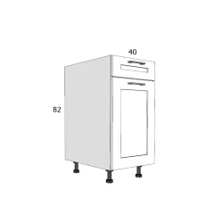 EDTZ AAF 40 ALSÓ ELEM BALOS MDF