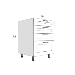EDTZ A4F 60 ALSÓ ELEM MDF