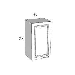 PRGZK 72/FA 40 FELSŐ ELEM BALOS MDF