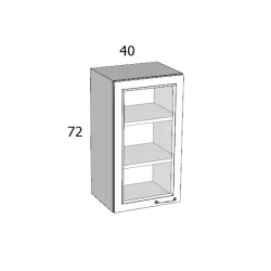 PRGZK 72/FÜ 40 FELSŐ ELEM BALOS MDF