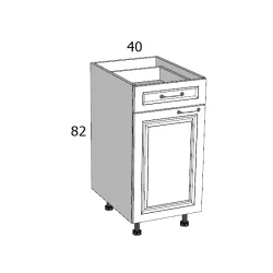 PRGZK AAF 40 ALSÓ ELEM BALOS MDF