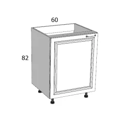 PRGZK AA 60 ALSÓ ELEM BALOS MDF