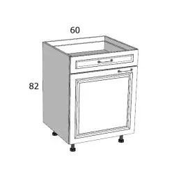 PRGZK AAF 60 ALSÓ ELEM BALOS MDF