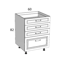 PRGZK A4F 60 ALSÓ ELEM MDF