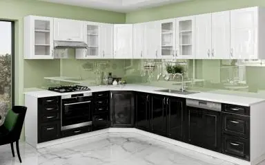 Mf. Fehér MDF konyhabútor