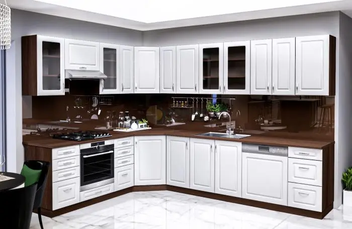 Fehér MDF konyhabútor