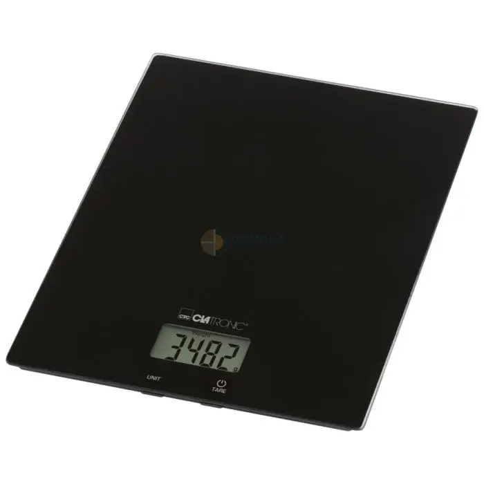 Clatronic KW 3820 fekete üveg konyhai mérleg 