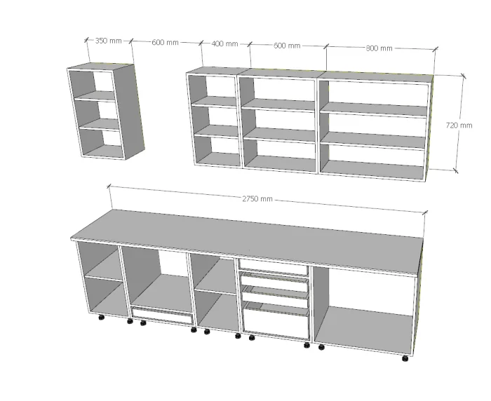 Antracit konyhabútor