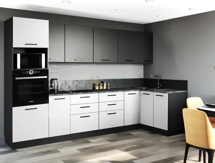 Antracit - fehér konyhabútor