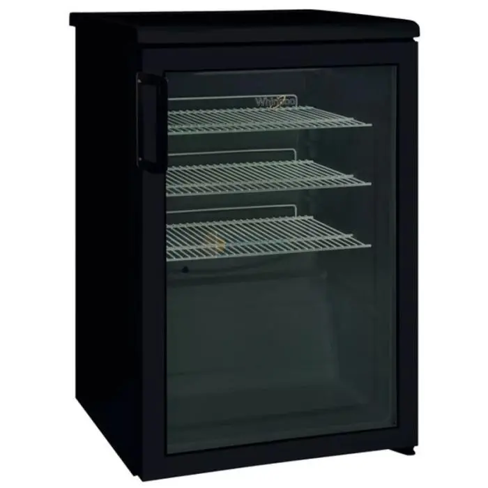 Whirlpool Adn 140 B Üvegajtós Hűtőszekrény, 130 L, Fekete