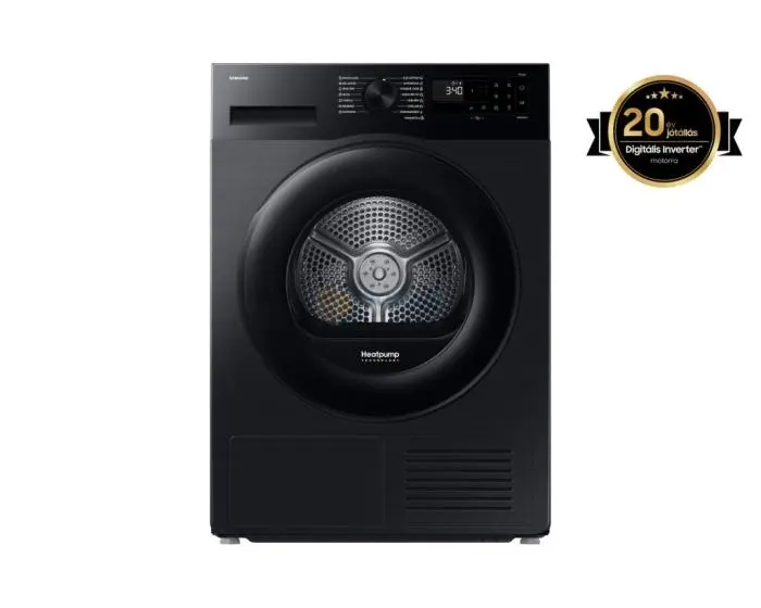 Samsung DV90DG52A0ABLE Szárítógép Hőszivattyús technológiával 9 kg