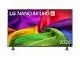 LG 55NU800B3LA.AEUQ 55 colos NANO 4K UHD AI NU80 Smart TV 2026