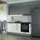 Burda Szürke-Fehér Konyhabútor 255 cm