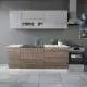 Duna oliva ezüst konyhabútor 200 cm